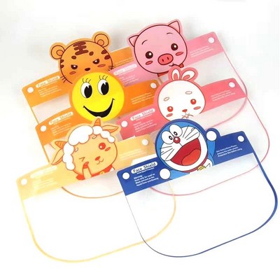 Safety Face Shield Fluid Resistant Full Face Mask Transparent Single Use Mask Visor Protection kid