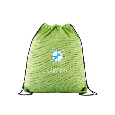 Sports Jersey Mesh Drawstring Backpack