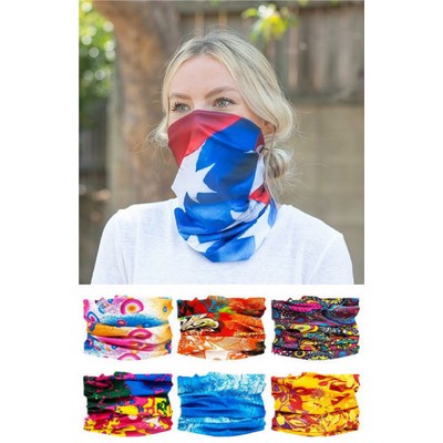 Seamless Tube Neck Gaiter Face Mask