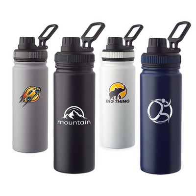 23 Oz. Stainless Steel Water Bottle With Easy Carry Loop Handle