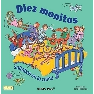 Diez Monitos Saltaban en la cama (Spanish Edition)