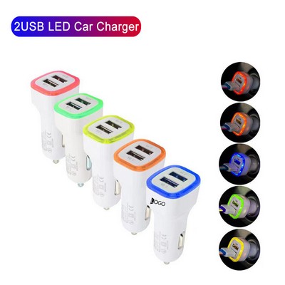 Dual USB LED Car Charger