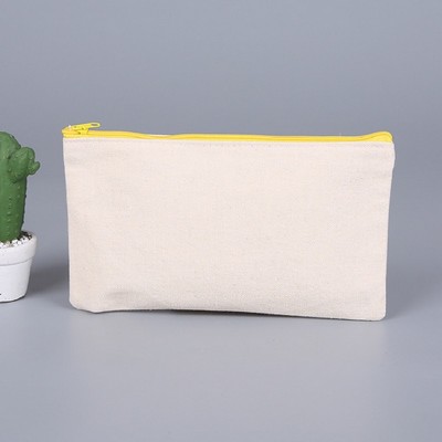 Zippered Canvas Pencil Pouch