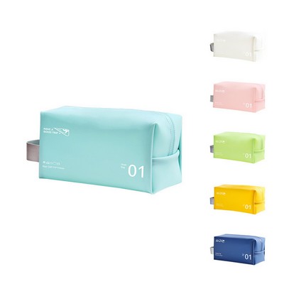 Jelly Pvc Waterproof Square Toiletry