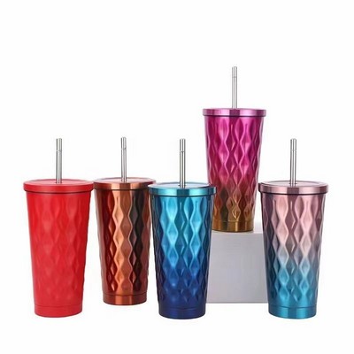 Stainless Steel Wave Lines Tumbler