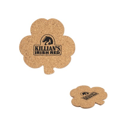 Shamrock Cork Coaster