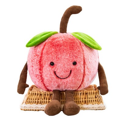 Plush Squishmallow Cherry Purse Lychee Wallet Crossbody Fruit Bag