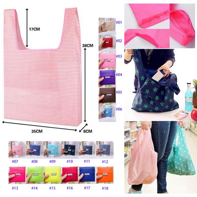 Reusable Shopping Grocery Bags with Pouch Foldable