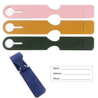 Premium PU Leather Luggage Tag