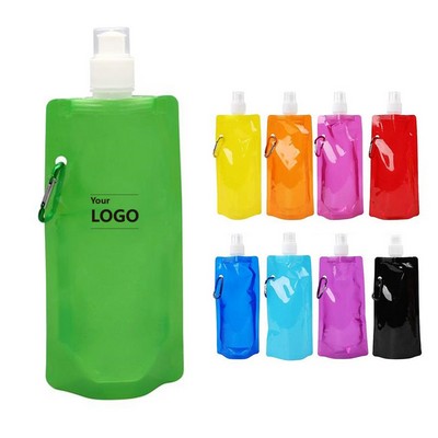 16oz PE Flat Water Bottle