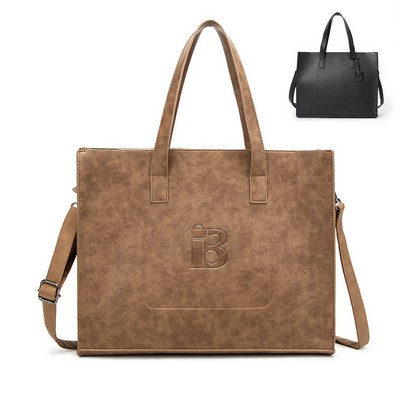 PU Leather Women Tote Bag