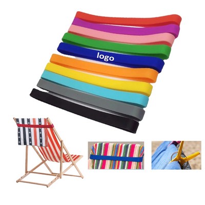 Stretchable Silicone Towel Band for Beach Chairs