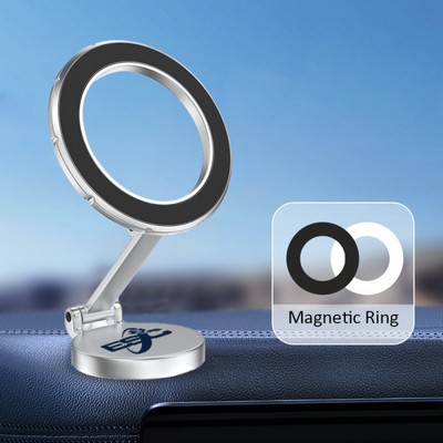 Foldable & Rotatable Magnetic Car Dashboard Phone Stand