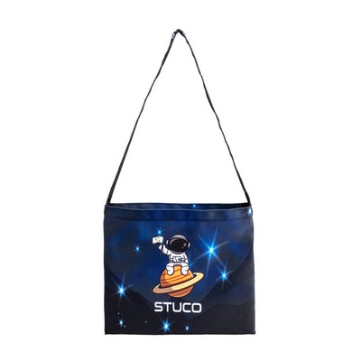 12 Oz. Sublimated Sturdy Poly Canvas Tote Bag (14" x 12")