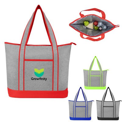 Heathered Cooler Tote Bag