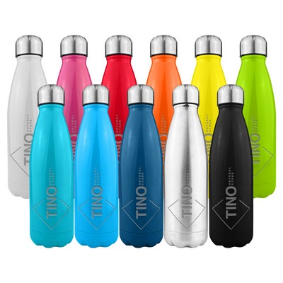 Komo Shiny Stainless Steel Drink Bottle Single Wall