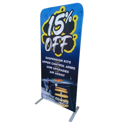 6.5 FT Dual Sides Tension Fabric Display Backdrop Fabric Banner Stand