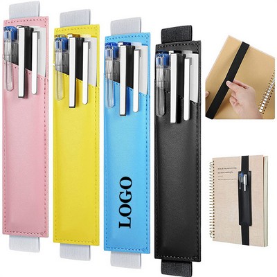 Book Pen Pouch Pocket with Elastic Band