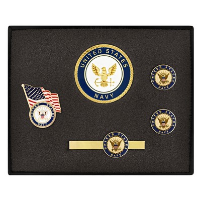 Officially Licensed U.S. Navy 4-Piece Men's Gift Set