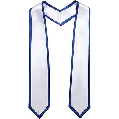 Custom Embroidered Graduation Stole with Trim 72"