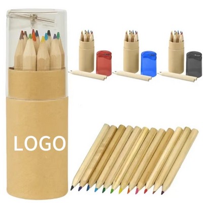 Mini Drawing Colored Pencils For Kids With Sharpener