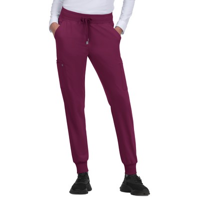 koi - Cureology - Women's 6-Pocket Ribbed Cuff Jogger Style Pulse Pant