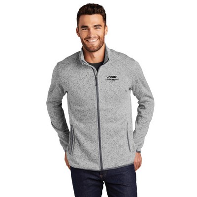 Reawo Men's Full-Zip Sweater Fleece Jacket