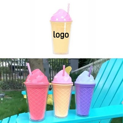 15oz Ice Cream Cone Water Bottle