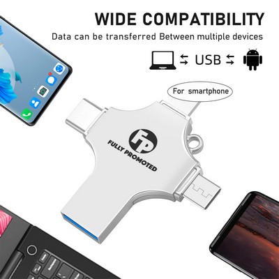 4 in 1 Metal OTG Drive Flash Drive-16GB