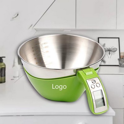 Digital Kitchen Food Scale With Bowl (Removable) And Measuring Cup 11lbs Capacity