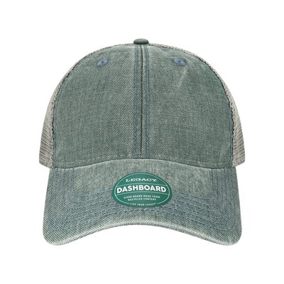 Legacy DTA Unstructured Washed Canvas Dashboard Trucker Hat with Patch of Choice