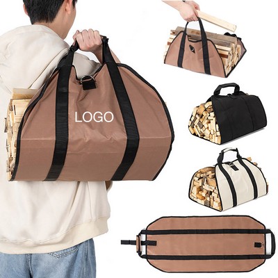 Canvas Firewood Organizer Bag