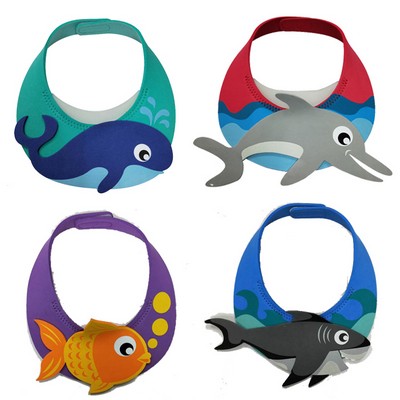 Custom Marine Animal Foam Hat for Baby Bath Protection or Sun Visor