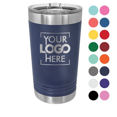 Polar Camel 16oz Insulated Beer Pint Tumbler with Lid