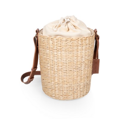 Palermo Insulated Bucket Tote with Leather Straps