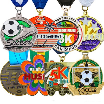 2.5" Custom Struck 3-D Medal