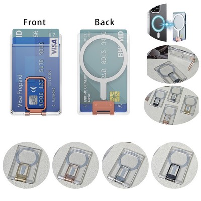 Transparent Magnetic Wallet Case, Ultra Slot Card Holder