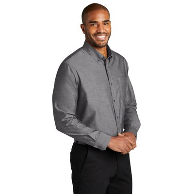 Port Authority Long Sleeve Chambray Easy Care Shirt