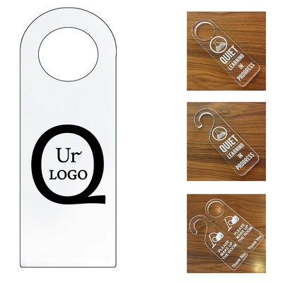 Acrylic Clear Custom Door Hanger Tag