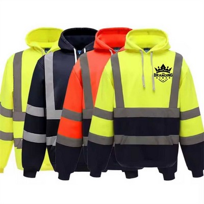 High Visibility Outdoor Safety Reflective Hoodies