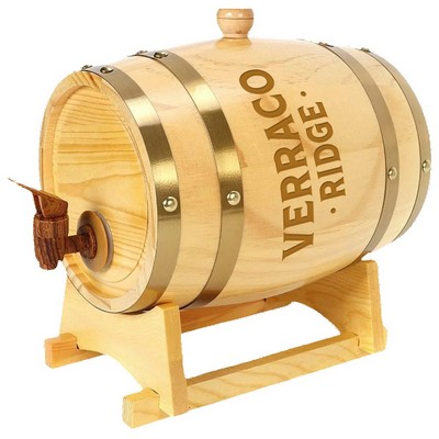 1.5L Oak Barrel Dispenser