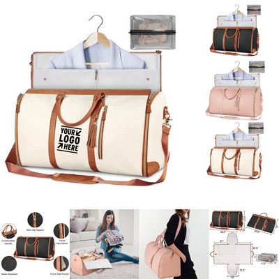 PU Leather 2-in-1 Travel Bag