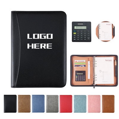 A5 Portfolio Notebook with Calculator