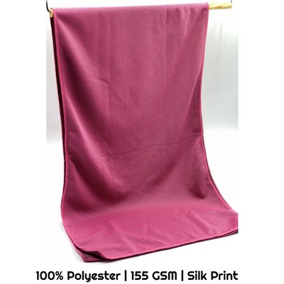 Single Color Screen Print CoolMax Towel