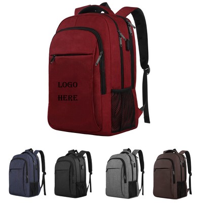 Large Capacity Laptop Backpack With Usb Charging Port