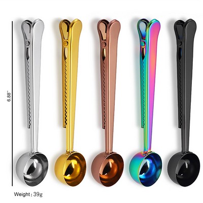 Stainless Steel Measuring Spoon With Clip