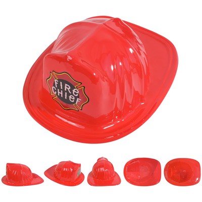 Children Plastic Firefighter Helmet Hat