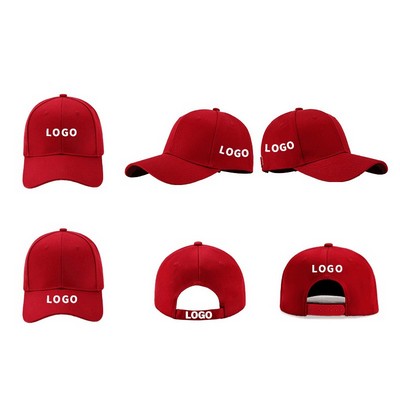 6 Panel Cotton Twill Baseball Cap