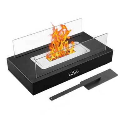 Sleek Modern Bio Ethanol Table Fireplace