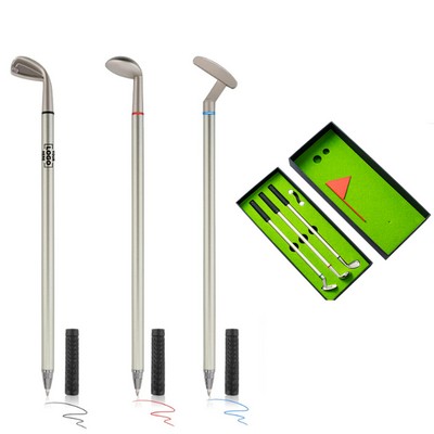 Desktop Mini Golf Pen Holder Set